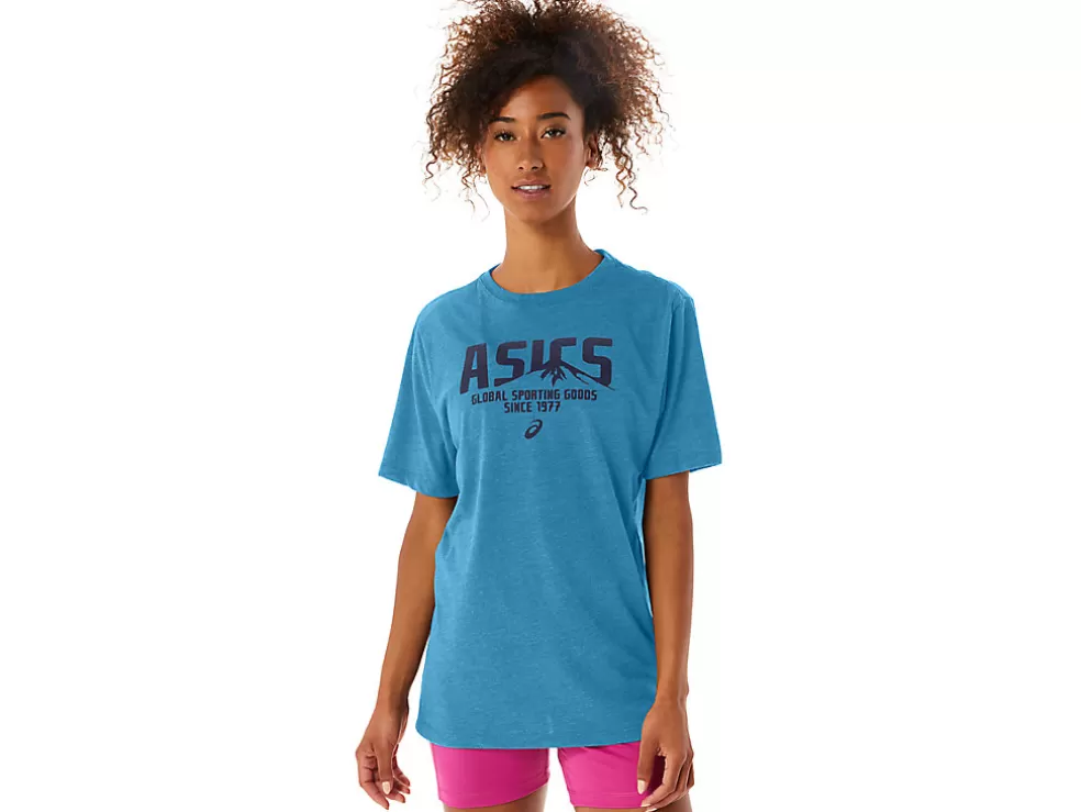 Cheap ASICS 1977 MTN TEE Island Blue Heather