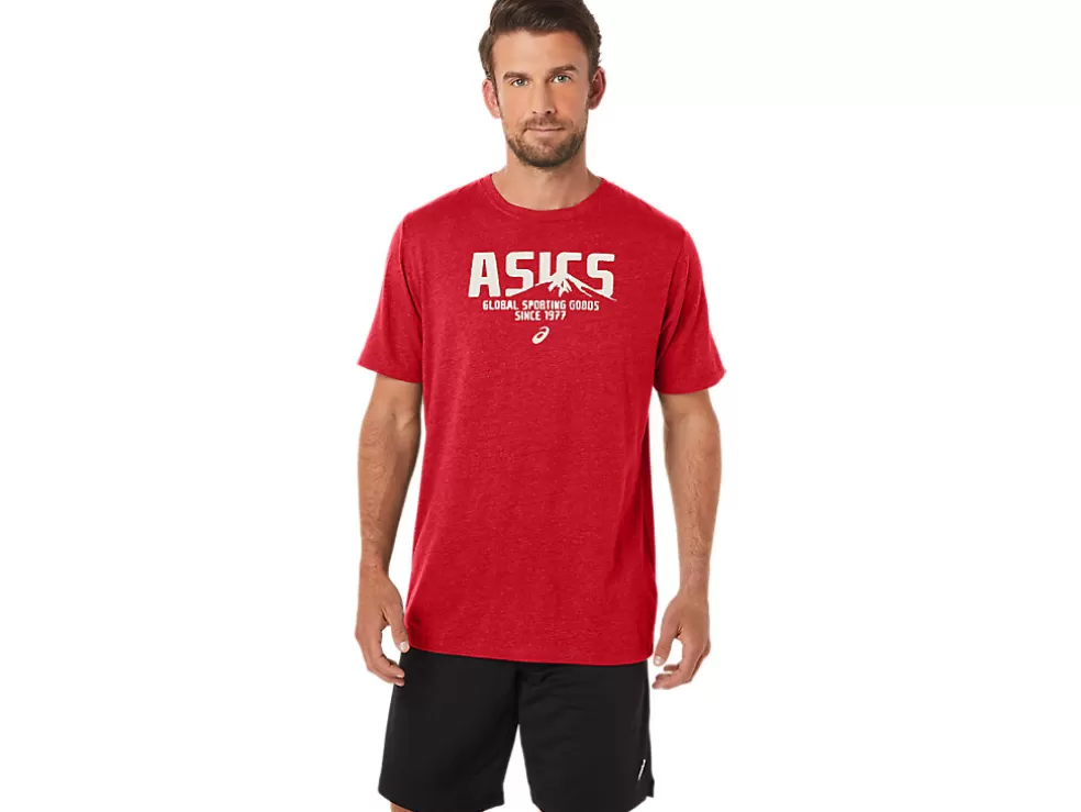 Clearance ASICS 1977 MTN TEE Classic Red Heather