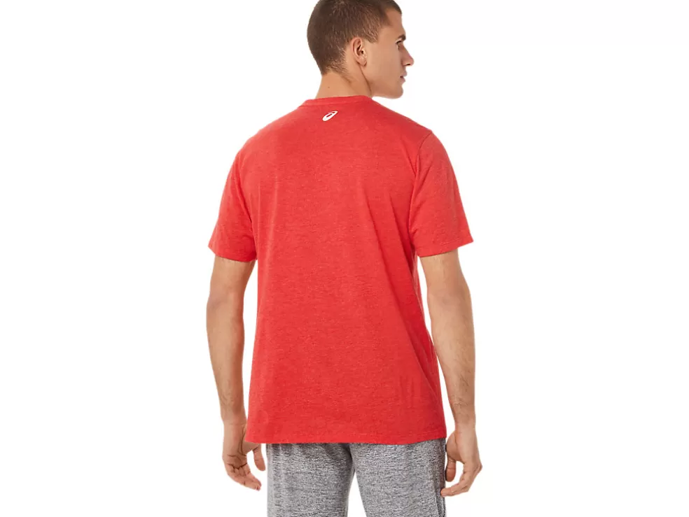 Hot ASICS 1977 SPORTSWEAR TEE Classic Red Heather