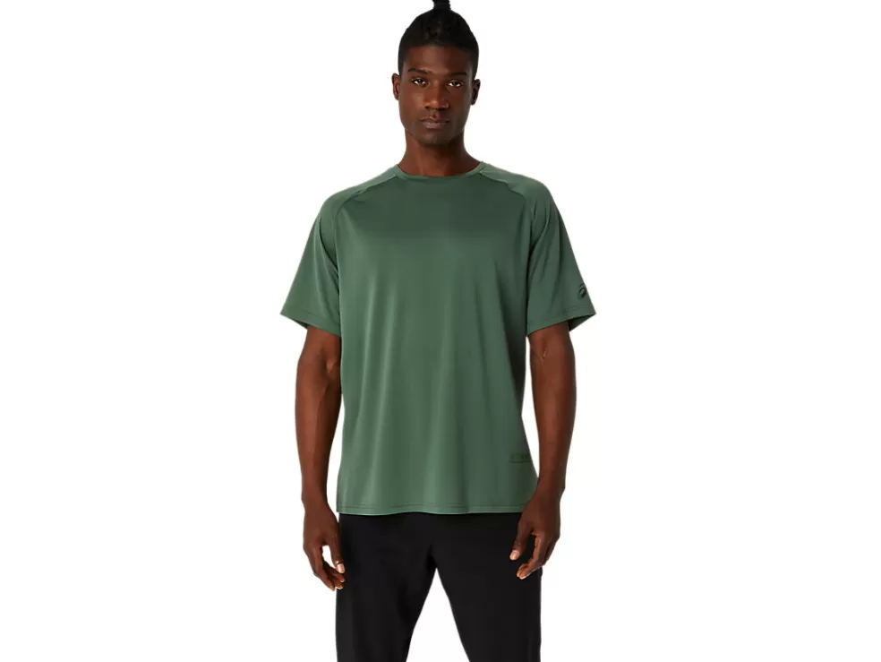 Best ASICS ACTIBREEZE JACQUARD KNIT SHORT SLEEVE TOP Serpentine Green