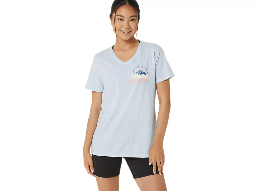 Cheap ASICS ADVENTURE ALANNA V-NECK Soft Sky