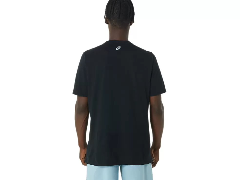 Cheap ASICS LONG ABSTRACT LOGO TEE Performance Black