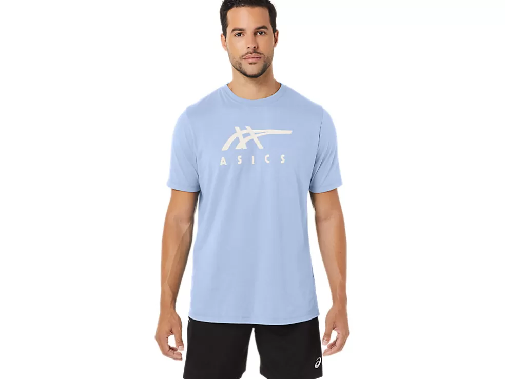 Flash Sale ASICS STRIPE SHORT SLEEVE TEE Soft Sky