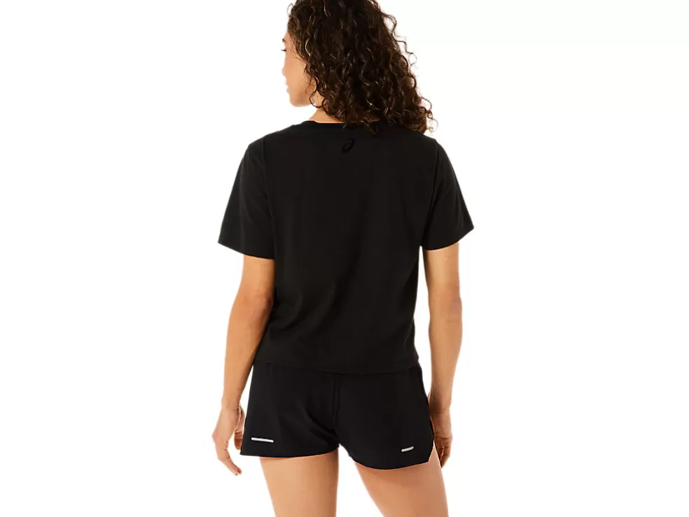 Hot ASICS STRIPES SHORT SLEEVE BOXY TEE Performance Black