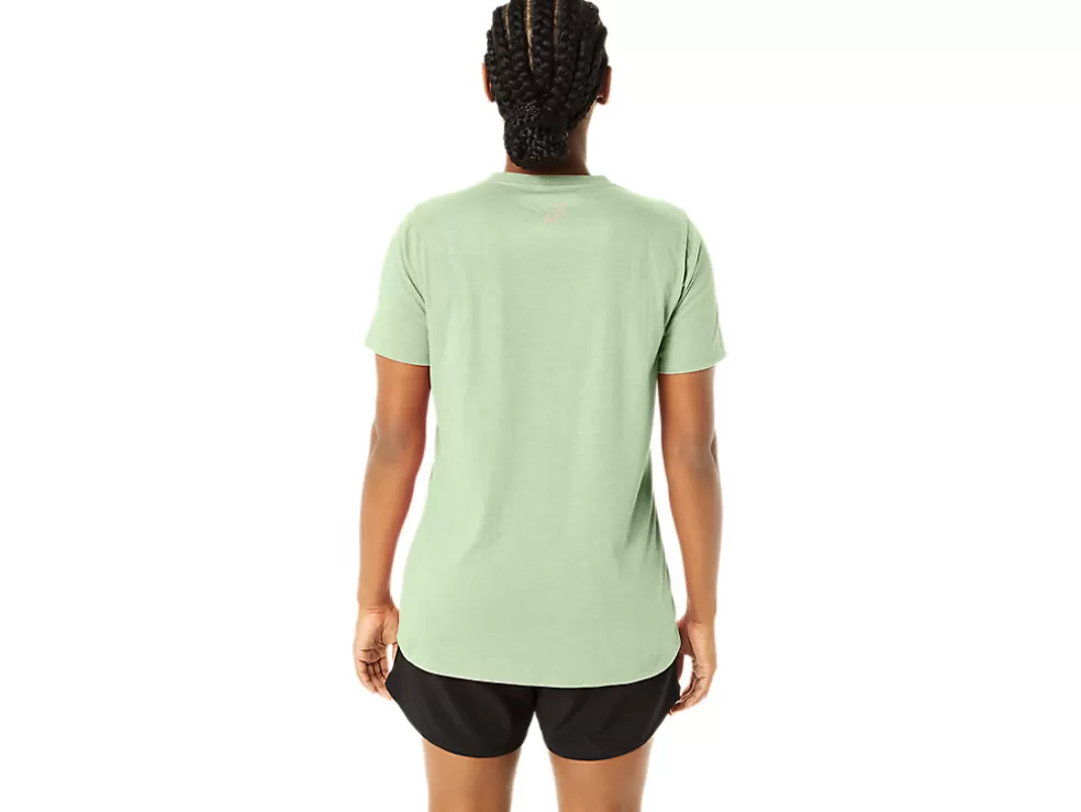 Hot ASICS STRIPES V-NECK Whisper Green Heather