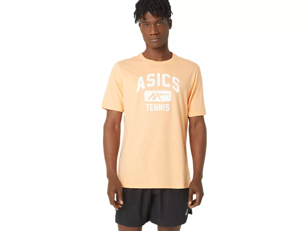 Cheap ASICS UNISEX TENNIS GRAPHIC TEE Summer Dune