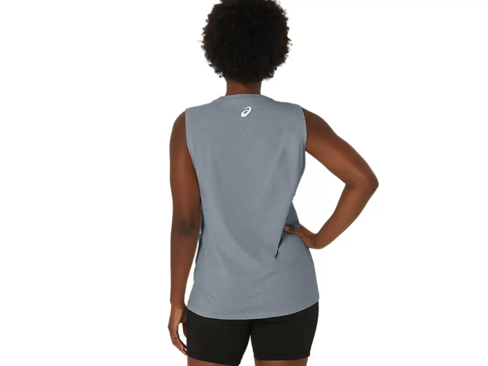 Hot ASICS YOUR ADVENTURE MUSCLE TEE Medium Grey Heather