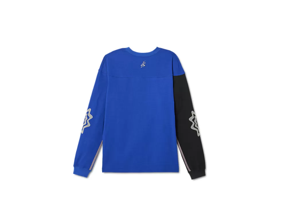 Outlet ASICS BIXANCE LONG SLEEVE Asics Blue X Obsidian Black