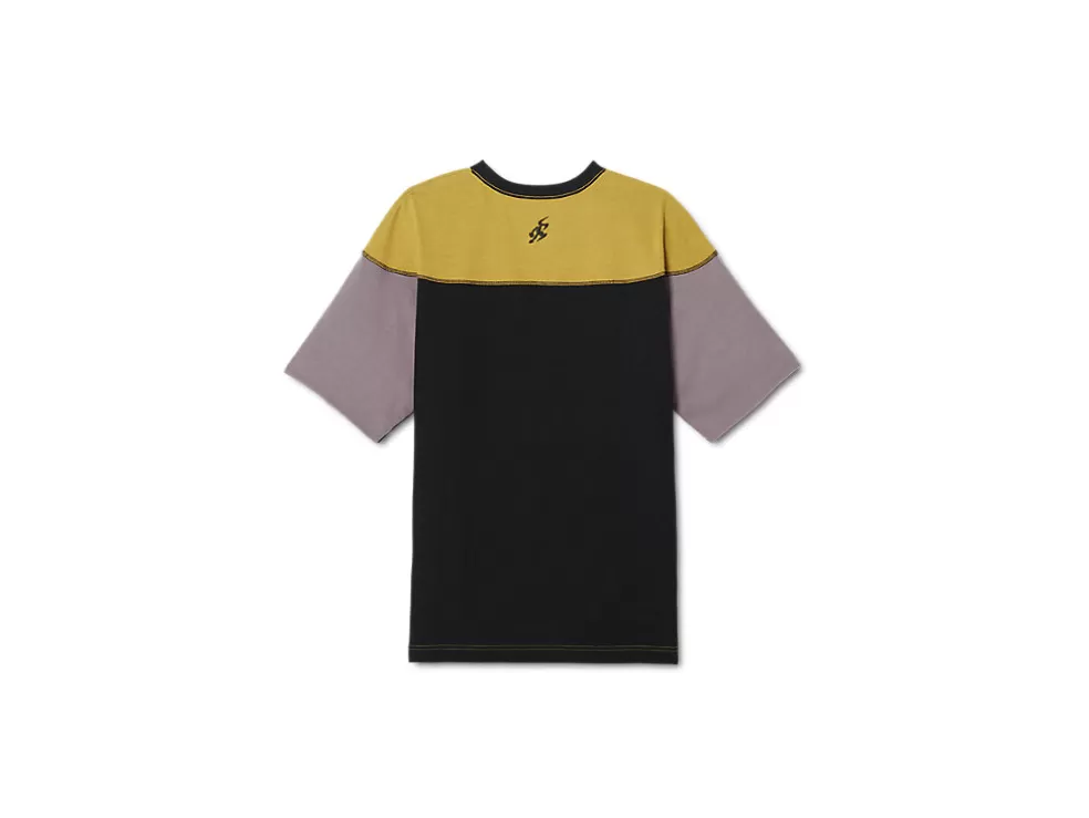 Cheap ASICS BIXANCE SHORT SLEEVE Medallion Yellow X Obsidian Black