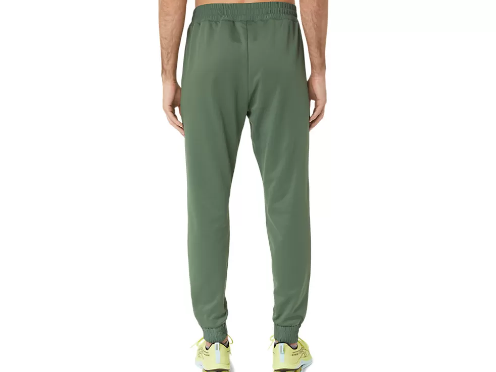 Hot ASICS BRUSHED FLEECE PANTS Serpentine Green