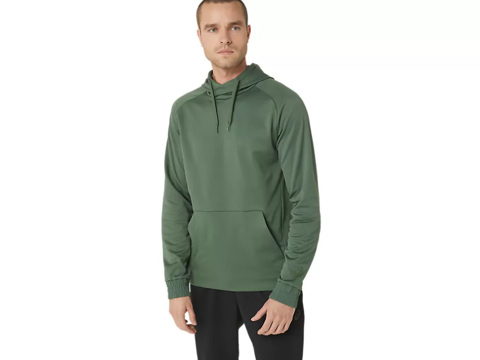 Flash Sale ASICS BRUSHED FLEECE PULLOVER HOODIE Serpentine Green