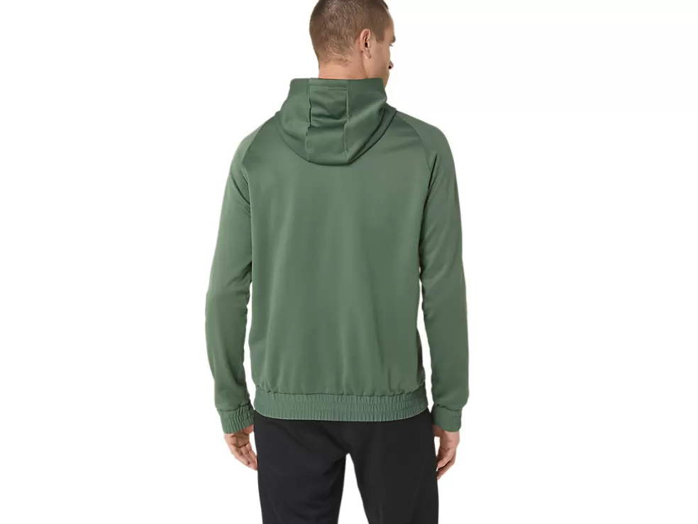 Flash Sale ASICS BRUSHED FLEECE PULLOVER HOODIE Serpentine Green