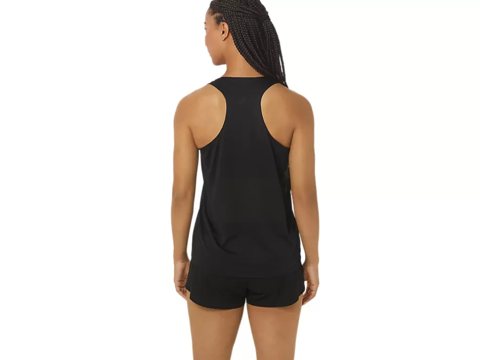 Best Sale ASICS CJ-LINE LIGHT SINGLET Performance Black/Whisper Green