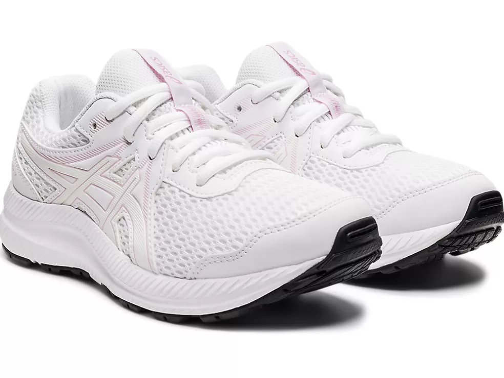 Flash Sale ASICS CONTEND 7 GRADE SCHOOL White/Barely Rose