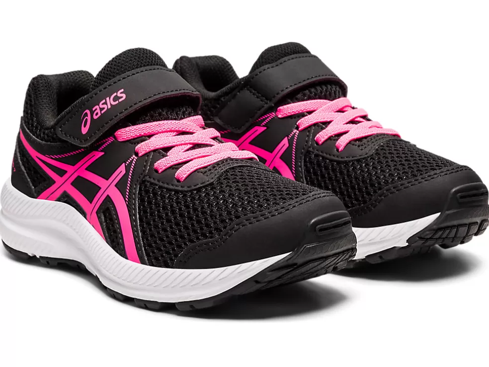 Online ASICS CONTEND 7 PRE-SCHOOL Black/Hot Pink