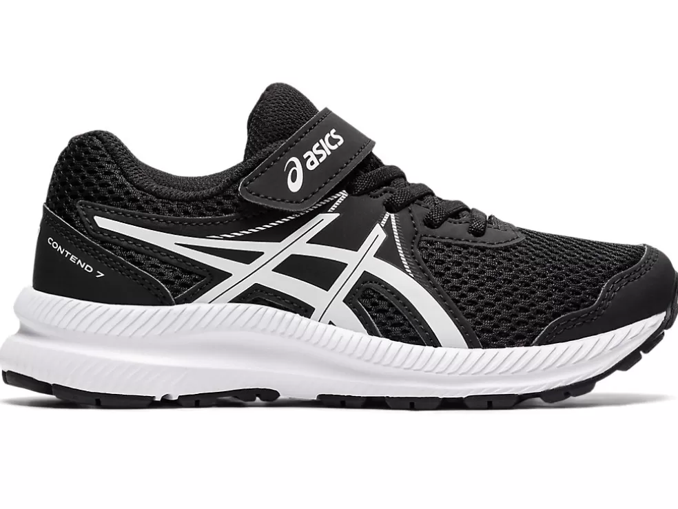 Shop ASICS CONTEND 7 PRE-SCHOOL Black/White