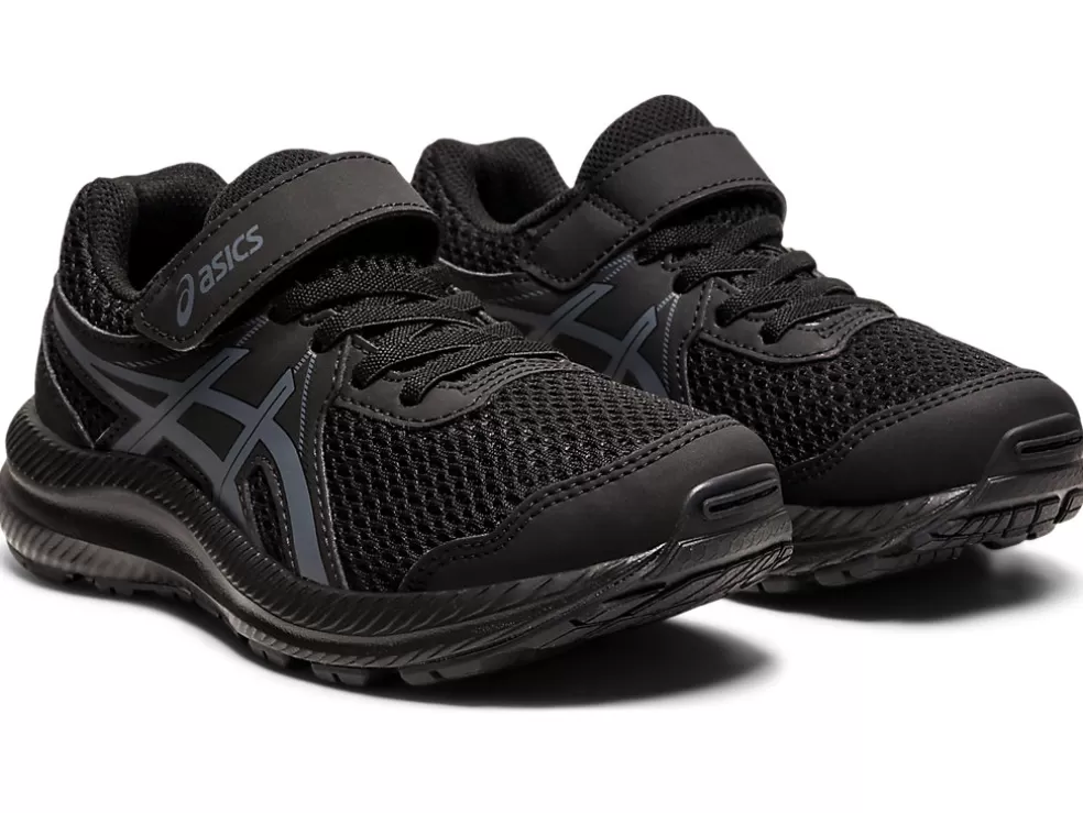 Shop ASICS CONTEND 7 PRE-SCHOOL Black/Carrier Grey