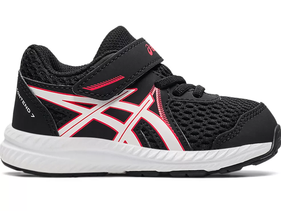 Cheap ASICS CONTEND 7 TODDLER SIZE Black/Electric Red