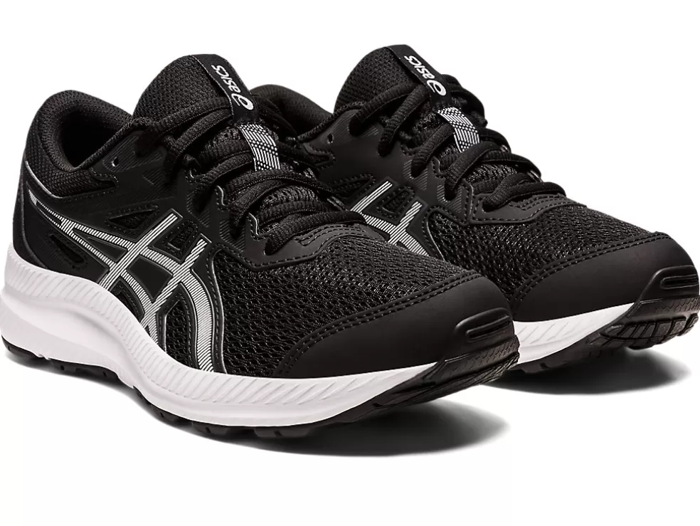 Flash Sale ASICS CONTEND 8 GRADE SCHOOL Black/White