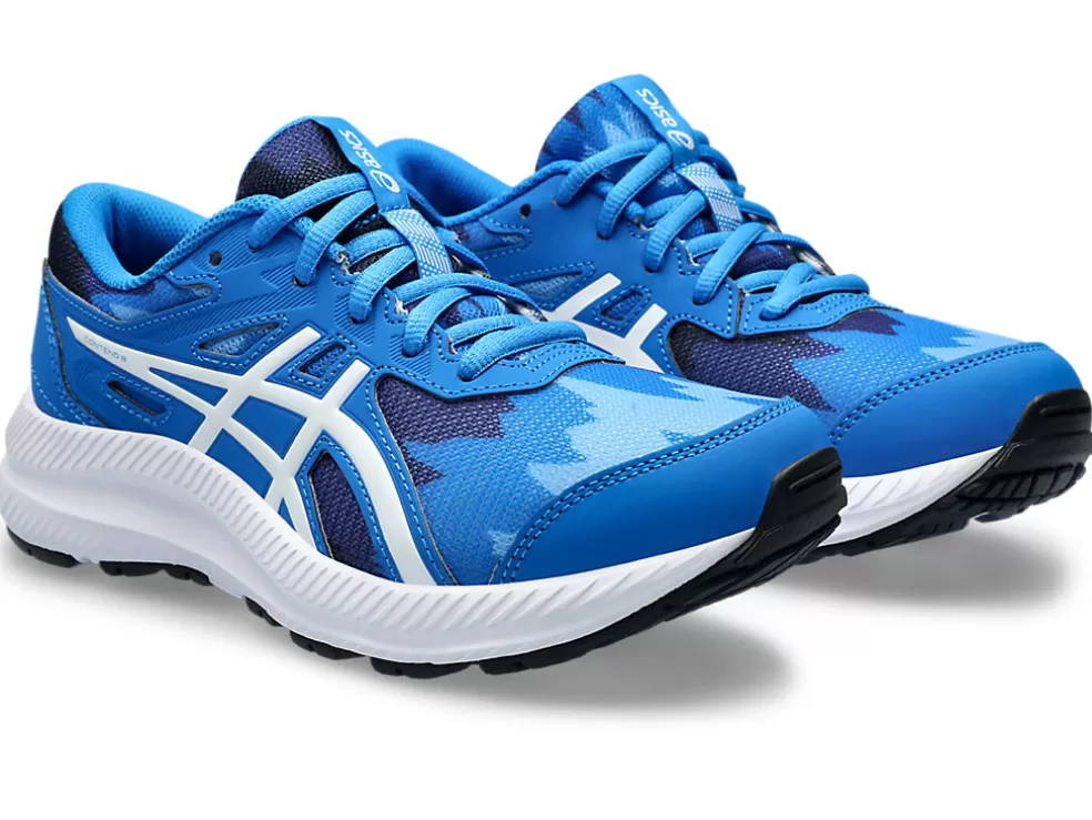 New ASICS CONTEND 8 GRADE SCHOOL Electric Blue/White