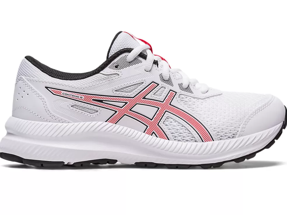 Fashion ASICS CONTEND 8 GRADE SCHOOL White/Electric Red