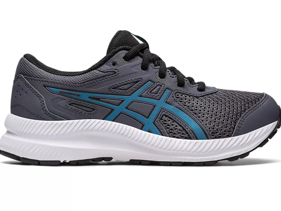 Best Sale ASICS CONTEND 8 GRADE SCHOOL Carrier Grey/Island Blue