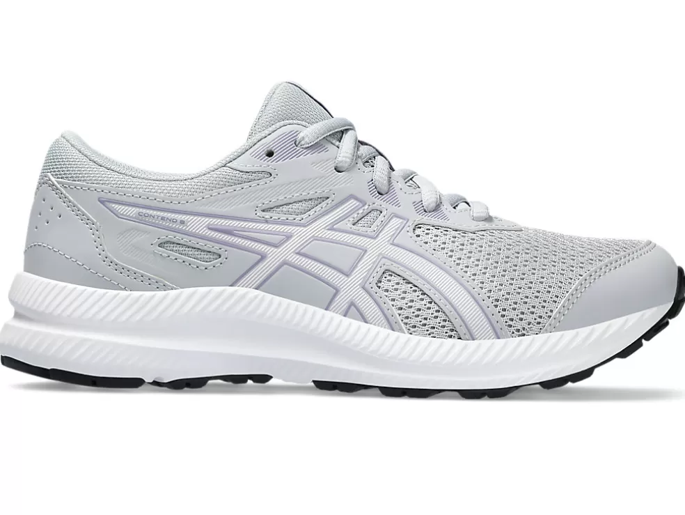 New ASICS CONTEND 8 GRADE SCHOOL Piedmont Grey/Cosmos