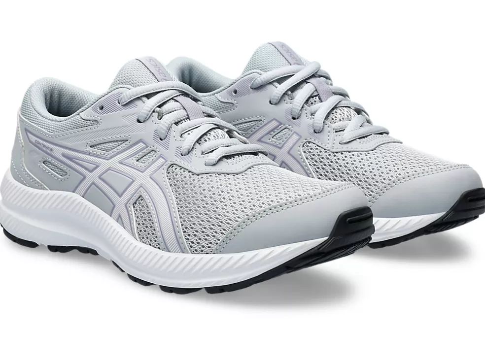 New ASICS CONTEND 8 GRADE SCHOOL Piedmont Grey/Cosmos