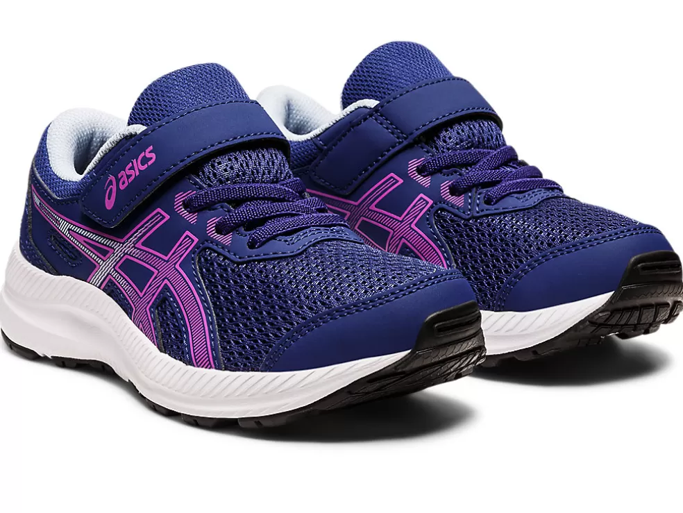 Cheap ASICS CONTEND 8 PRE-SCHOOL Dive Blue/Orchid