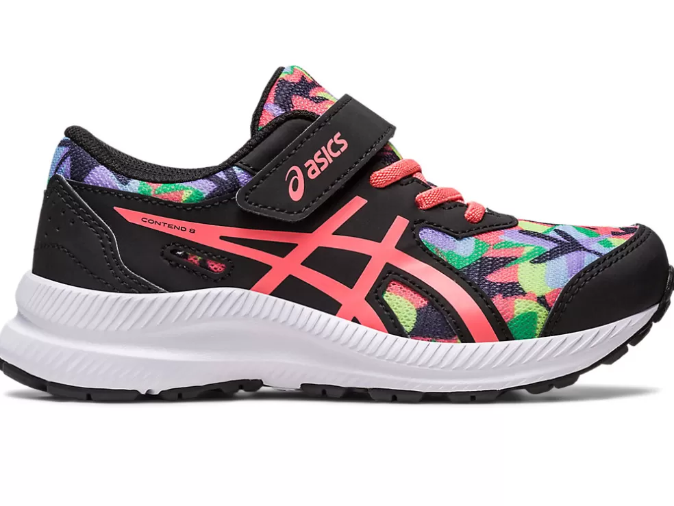 Outlet ASICS CONTEND 8 PRE-SCHOOL Black/Papaya