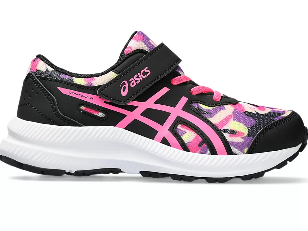 Clearance ASICS CONTEND 8 PRE-SCHOOL Black/Hot Pink