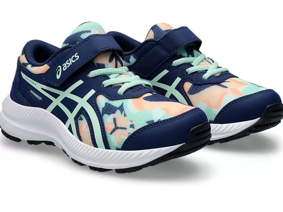 Cheap ASICS CONTEND 8 PRE-SCHOOL Blue Expanse/Mint Tint