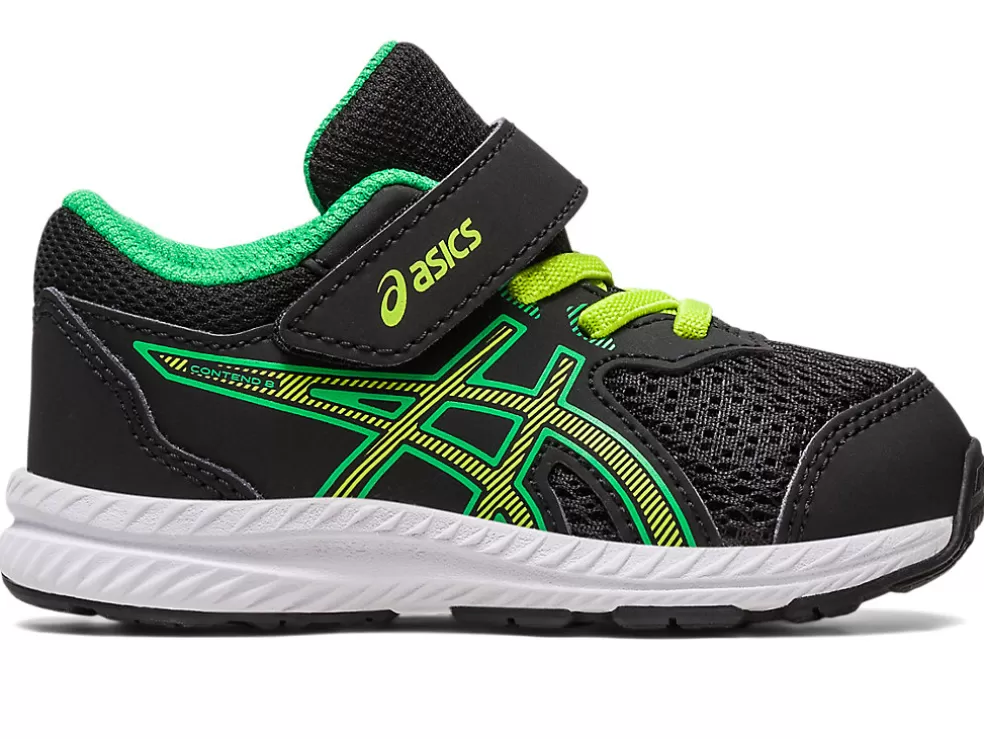 Best ASICS CONTEND 8 TODDLER SIZE Black/Lime Zest