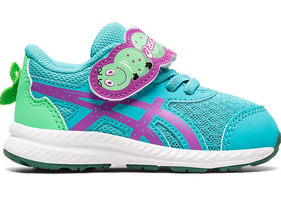 Discount ASICS CONTEND 8 TODDLER SIZE SCHOOL YARD Sea Glass/Orchid