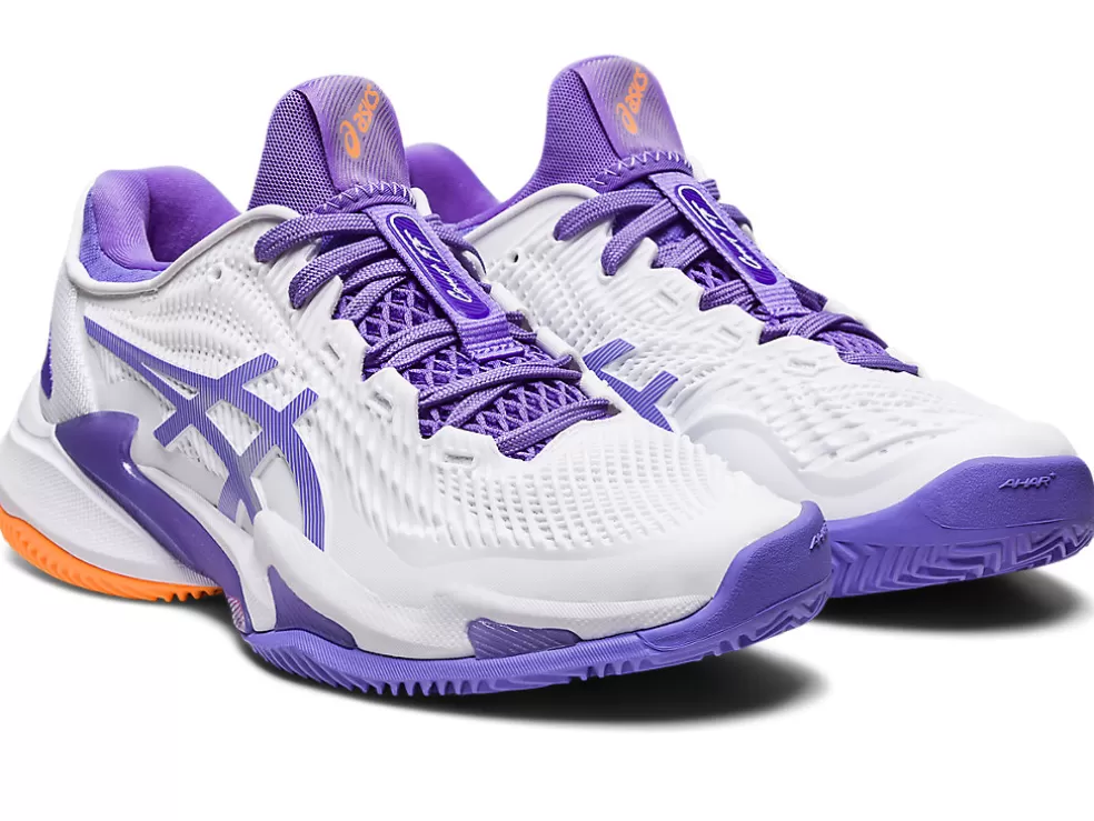 Shop ASICS COURT FF 3 CLAY White/Amethyst