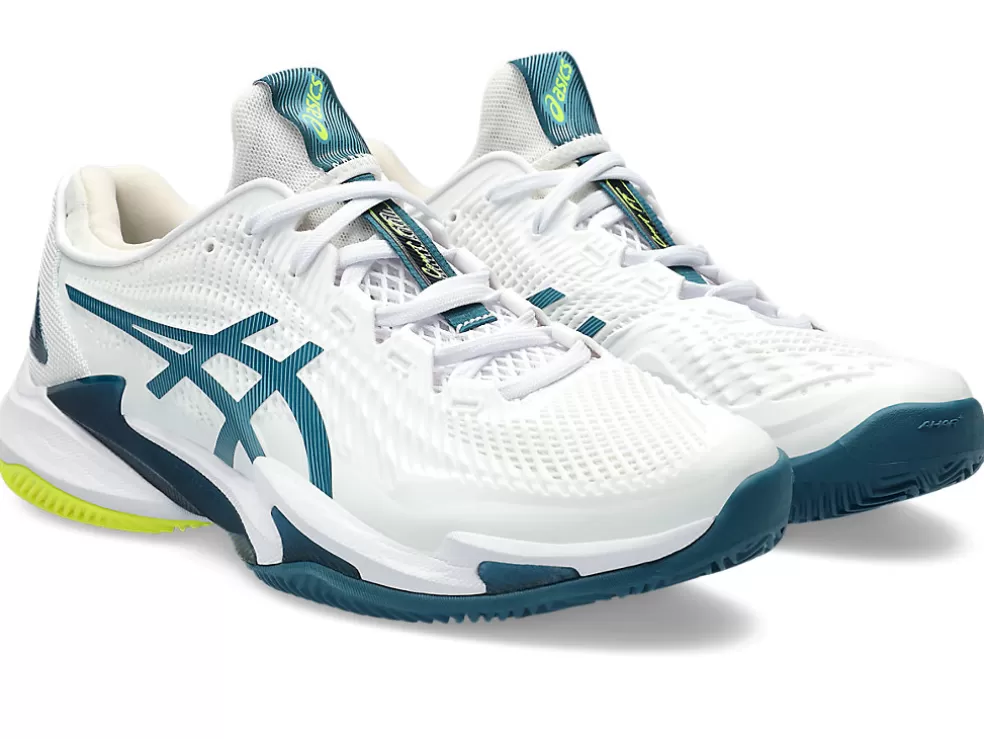 Cheap ASICS COURT FF 3 CLAY White/Gris Blue