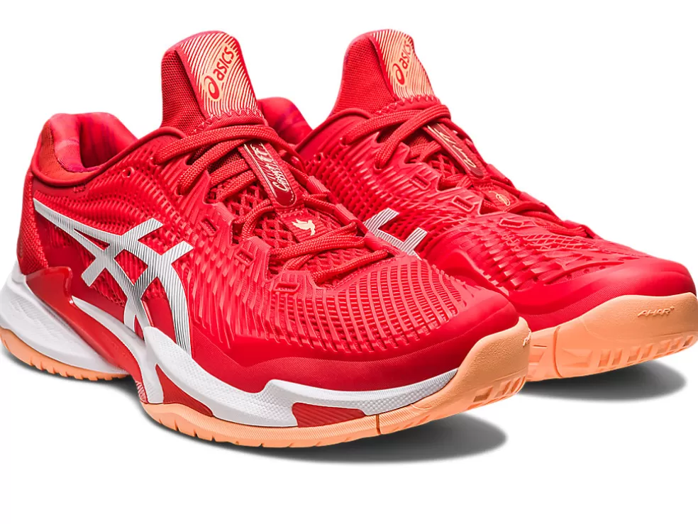 Sale ASICS COURT FF 3 NOVAK Fiery Red/White