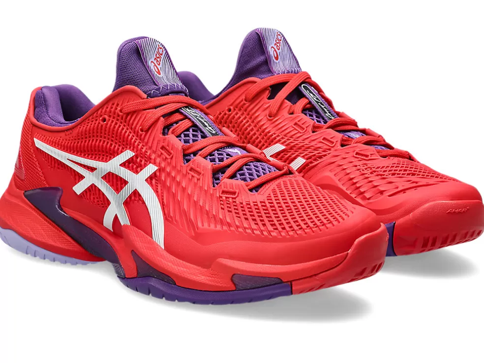 Fashion ASICS COURT FF 3 NOVAK Classic Red/White