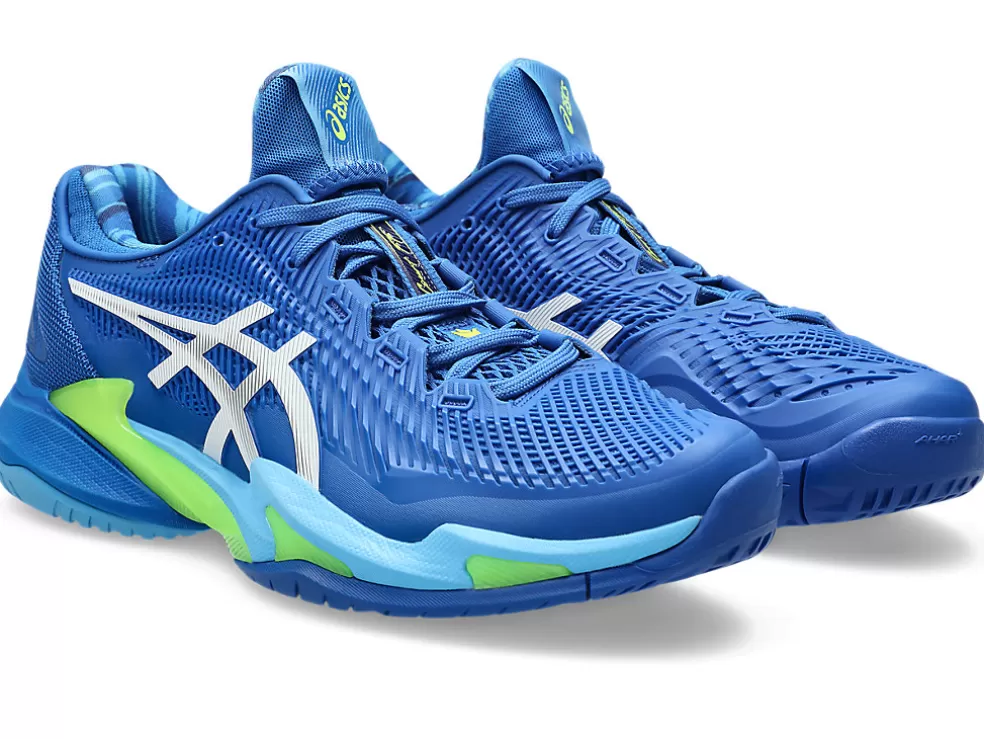 Discount ASICS COURT FF 3 NOVAK Tuna Blue/White