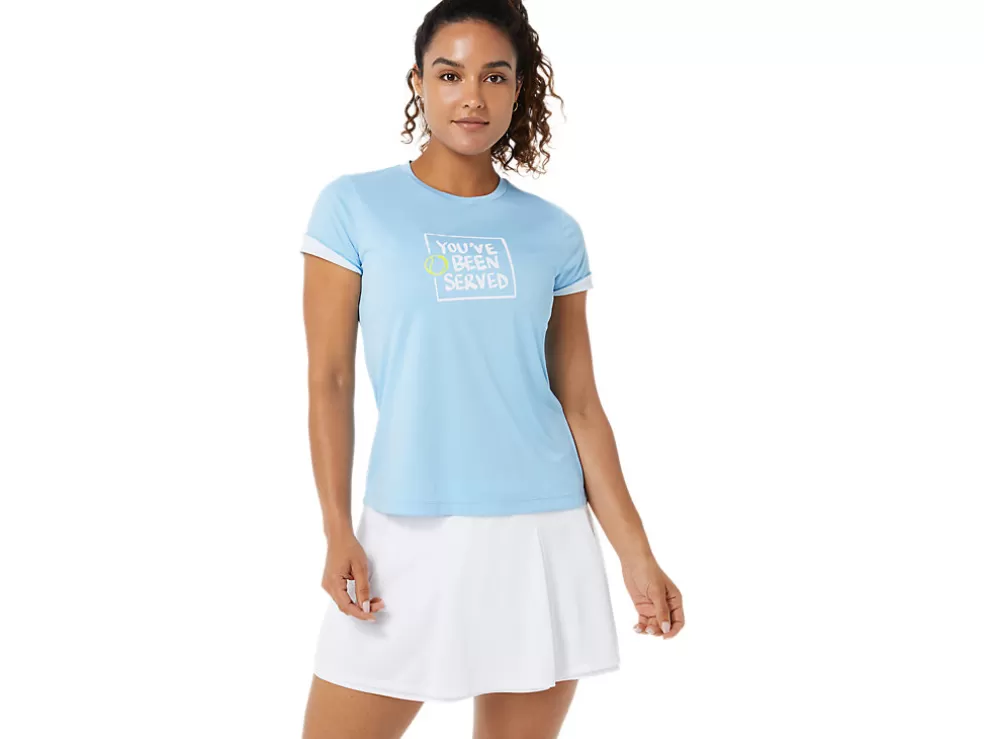 Best Sale ASICS COURT GRAPHIC TEE Arctic Sky