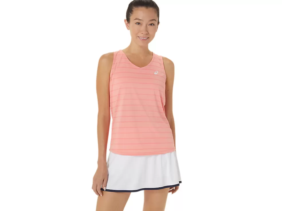 Shop ASICS COURT STRIPE TANK Guava