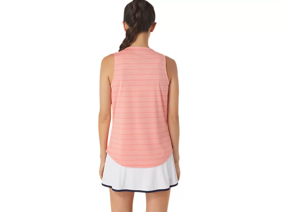 Shop ASICS COURT STRIPE TANK Guava