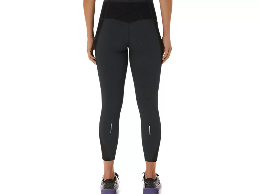 Clearance ASICS DISTANCE SUPPLY 7/8 TIGHT Performance Black Heather