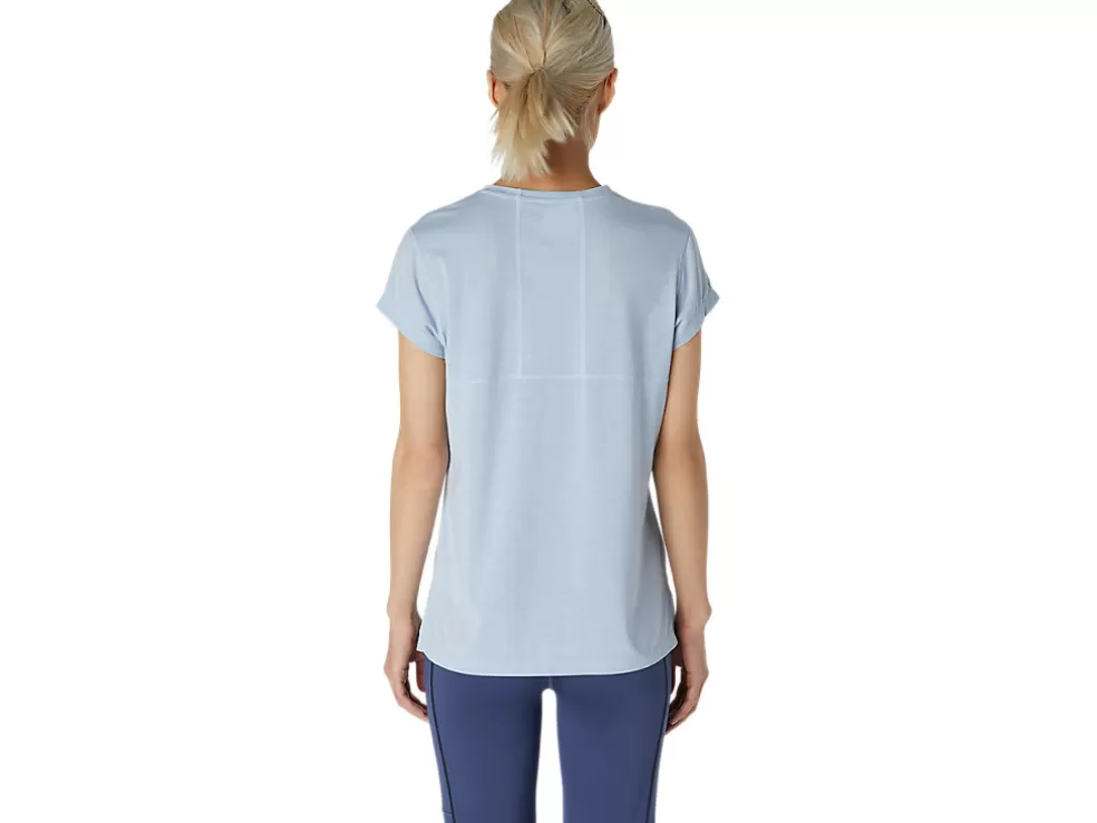 New ASICS DORAI SHORT SLEEVE TOP Mist Heather