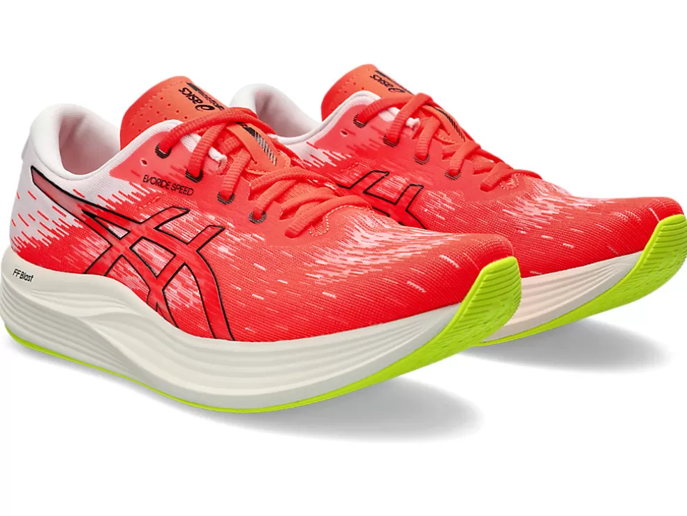 Hot ASICS EVORIDE SPEED 2 WIDE Sunrise Red/Black