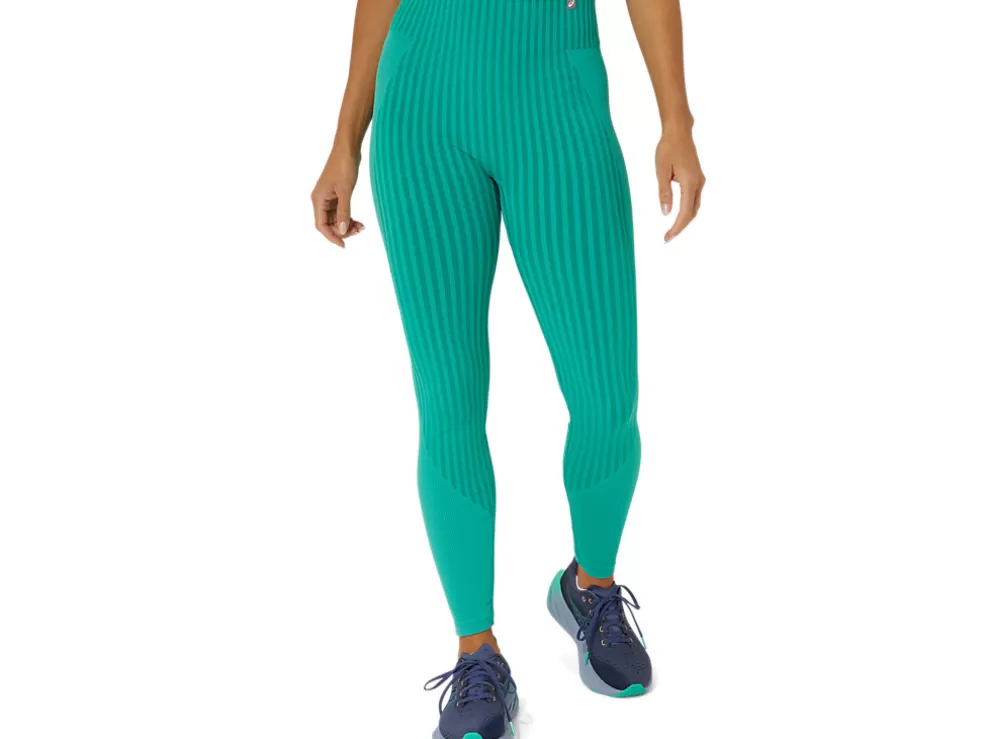 Clearance ASICS FLEX SEAMLESS TIGHT Aurora Green