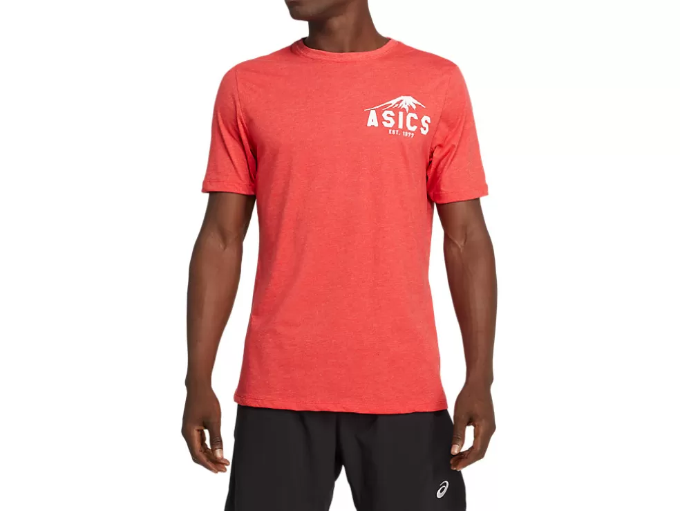 Fashion ASICS FUJI 1977 TEE Classic Red Heather