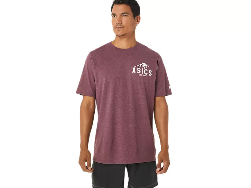 Shop ASICS FUJI 1977 TEE Deep Mars Heather