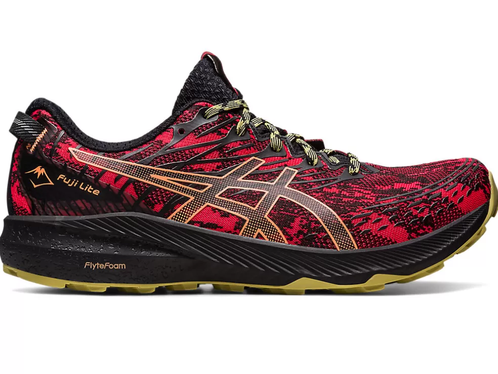 Shop ASICS Fuji Lite 3 Electric Red/Black