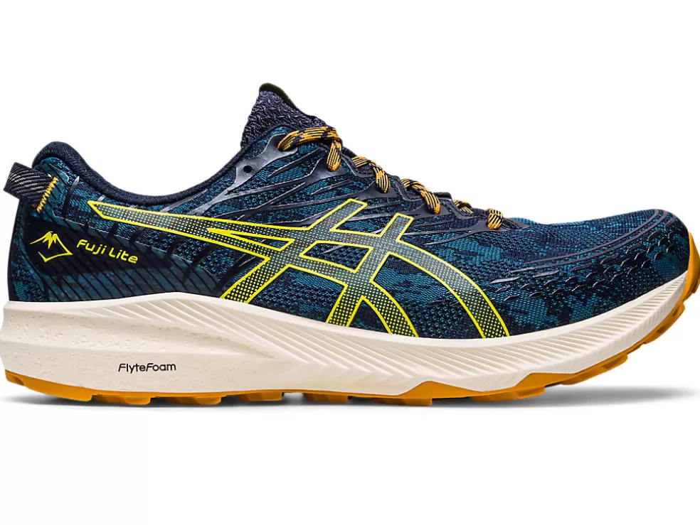 New ASICS Fuji Lite 3 Ink Teal/Golden Yellow